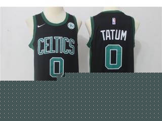 2017-2018 Nike Boston Celtics 0 Jayson Tatum Basketball Jersey Black Fan Edition