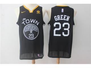 2017-2018 Nike Golden State Warrior 23 Draymond Green Basketball Jersey Black Fan Edition