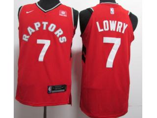 2017-2018 Nike Toronto Raptors 7 Kyle Lowry Basketball Jersey Red Player Edition