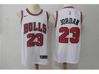 2017-2018 Nike Chicago Bulls 23 Michael Jordan Basketball Jersey White Fan Edition