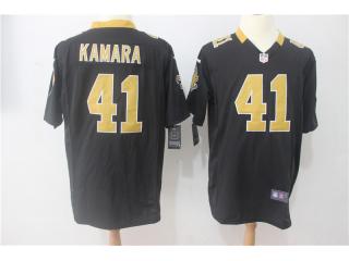 New Orleans Saints 41 Alvin Kamara Football Jersey Black Fan Edition