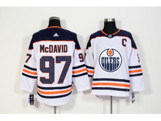 Adidas Edmonton Oilers 97 Connor McDavid Ice Hockey Jersey White