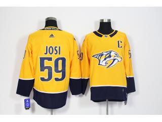 Adidas Nashville Predators 59 Roman Josi Ice Hockey Jersey Yellow