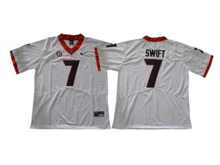 2017 New GEORGIA bulldogs 7 D'Andre Swift Limited College Football Jersey White