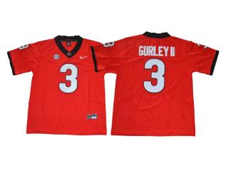 2017 New GEORGIA bulldogs 3 Todd Gurley II Limited College Football Jersey Red