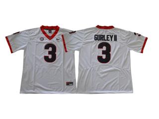 2017 New GEORGIA bulldogs 3 Todd Gurley II Limited College Football Jersey White
