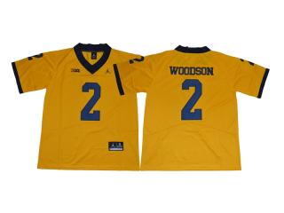 2017 New Jordan Brand Michigan Wolverines 2 Charles Woodson Limited College Football Jersey Yellow