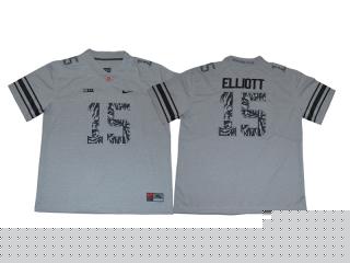 2017 New Ohio State Buckeyes 15 Ezekiel Elliott Limited College Football Jersey Carbon ash