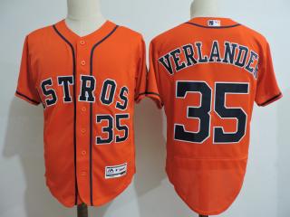 Houston Astros 35 Justin Verlander FlexBase Baseball Jersey Orange