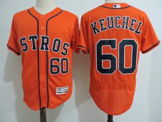 Houston Astros 60 Dallas Keuchell FlexBase Baseball Jersey Orange
