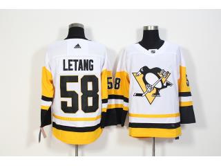 Adidas Pittsburgh Penguins 58 Kris Letang Ice Hockey Jersey White