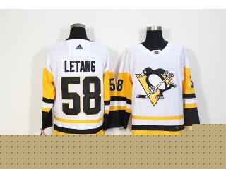 Adidas Pittsburgh Penguins 58 Kris Letang Ice Hockey Jersey White