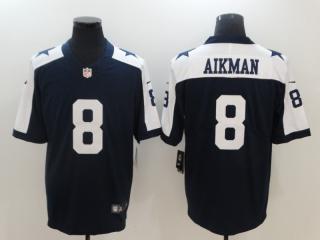 Dallas Cowboys 8 Troy AIikman Football Jersey Legend Navy Blue