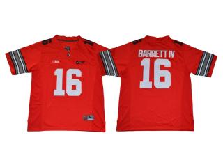 2017 New Ohio State 16 Buckeyes Barrett IV College Limited Football Jersey Red Diamond