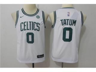 Youth 2017-2018 Nike Boston Celtics 0 Jayson Tatum Basketball Jersey White Fan Edition