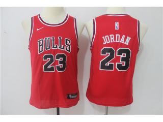 Youth 2017-2018 Nike Chicago Bulls 23 Michael Jordan Basketball Jersey Red Fan Edition