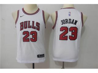 Youth 2017-2018 Nike Chicago Bulls 23 Michael Jordan Basketball Jersey White Fan Edition