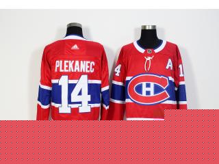 Adidas Montreal Canadiens 14 Tomas Plekanec Ice Hockey Jersey Red