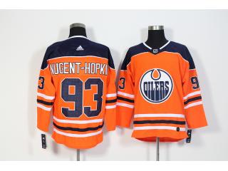 Adidas Edmonton Oilers 93 Ryan Nugent-Hopkins Ice Hockey Jersey Orange