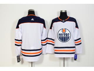 Adidas Edmonton Oilers Blank Ice Hockey Jersey White