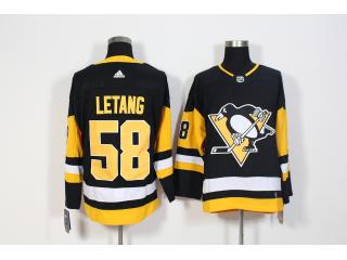 Adidas Pittsburgh Penguins 58 Kris Letang Ice Hockey Jersey Black