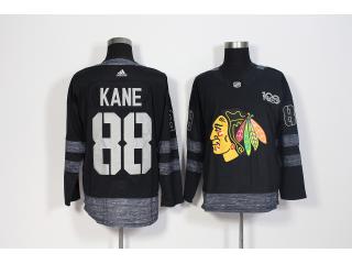2017-2018 Adidas 100th Anniversary Chicago Blackhawks 88 Patrick Kane Ice Hockey Jersey Black