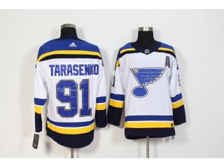 Adidas St. Louis Blues 91 Vladimir Tarasenko Ice Hockey Jersey White