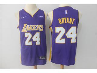 2017-2018 Nike Los Angeles Lakers 24 Kobe Bryant Basketball Jersey purple Fan Edition