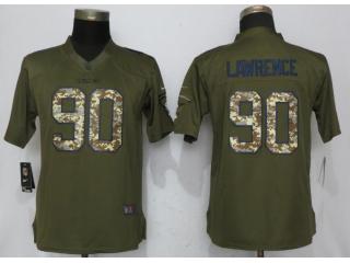 Women Dallas Cowboys 90 Demarcus Lawrence Salute To Service Limited Jersey