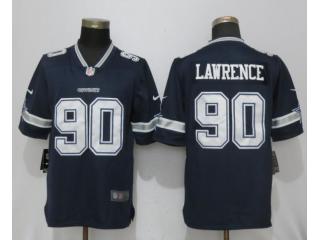 Dallas Cowboys 90 Demarcus Lawrence Football Jersey Legend Navy Blue
