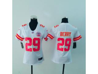 Women Kansas City Chiefs 29 Eric Berry Football Jersey Legend White