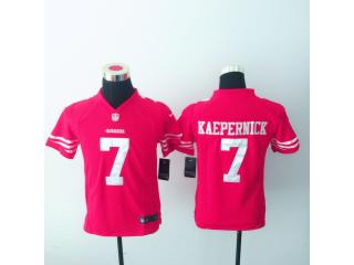 Youth San Francisco 49ers 7 Colin Kaepernick Football Jersey Red
