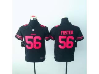 Youth San Francisco 49ers 56 Reuben Foster Football Jersey Black