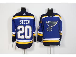 Adidas St. Louis Blues 20 Alexander Steen Ice Hockey Jersey Blue