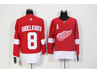 Adidas Detroit Red Wings 8 Justin Abdelkader Ice Hockey Jersey