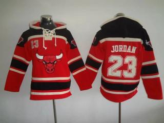 Chicago Bulls 23 Michael Jordan Hoodies Basketball Jersey Red