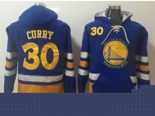 New Golden State Warrior 30 Stephen Curry Hoodies Basketball Jersey Blue