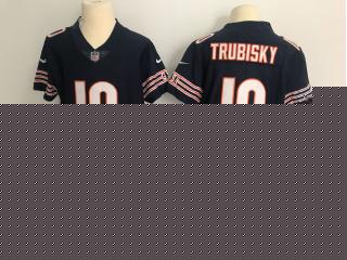 Chicago Bears 10 Mitchell Trubisky VAPOR elite Football Jersey Legend Navy Blue