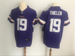 Minnesota Vikings 19 Adam Thielen VAPOR elite Football Jersey Legend Purple