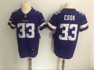 Minnesota Vikings 33 Dalvin Cook VAPOR elite Football Jersey Legend Purple