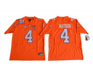 2017 Men Clemson Tigers 4 DeShaun Watson Diamond Quest Limited Jersey Orange