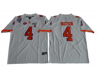 2017 Men Clemson Tigers 4 DeShaun Watson Diamond Quest Limited Jersey White