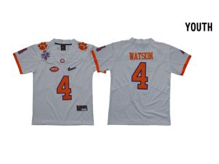 Youth 2017 Clemson Tigers 4 DeShaun Watson Limited College Football Jersey White