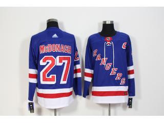 Adidas New York Rangers 27 Ryan McDonagh Ice Hockey Jersey Blue