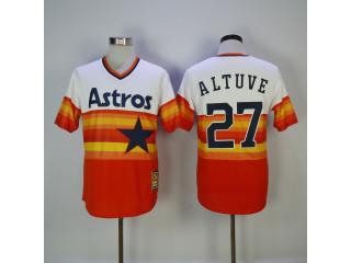 Houston Astros 27 Jose Altuve Baseball Jersey Retro rainbow Edition