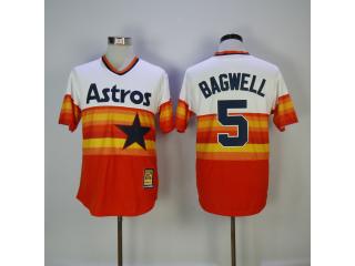 Houston Astros 5 Jeff Bagwell Baseball Jersey rainbow Retro