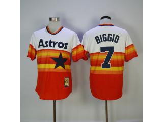 Houston Astros 7 Craig Biggio Baseball Jersey Rainbow Retro