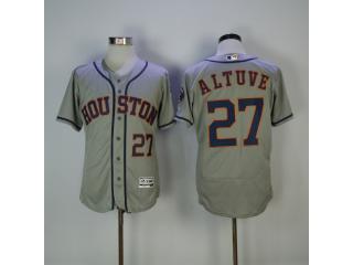 Houston Astros 27 Jose Altuve FlexBase Baseball Jersey Gray