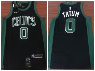 Nike Boston Celtics 0 Jayson Tatum Basketball Jersey Black Fan Edition
