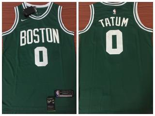 Nike Boston Celtics 0 Jayson Tatum Basketball Jersey Green Fan Edition